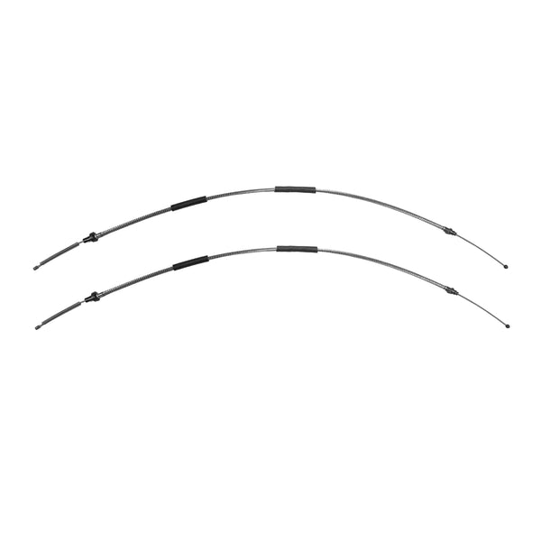1969 Ford F-100 2WD Short Bed Rear Parking Brake Cable Pair, OE Steel