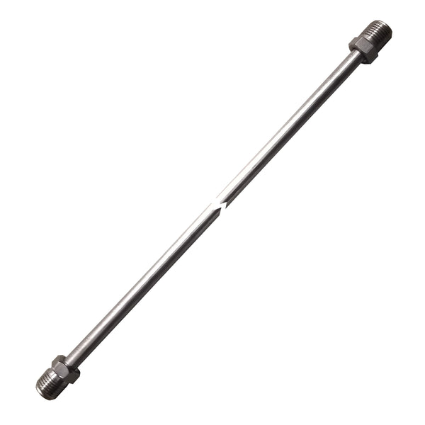 1/4" Tubing 10 Inches Long With 7/16-24 Fittings Each End Stainless