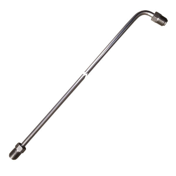 3/16" Tubing 8 Inches Long With 90 Deg Bend One End 3/8-24 Fittings Each End Stainless