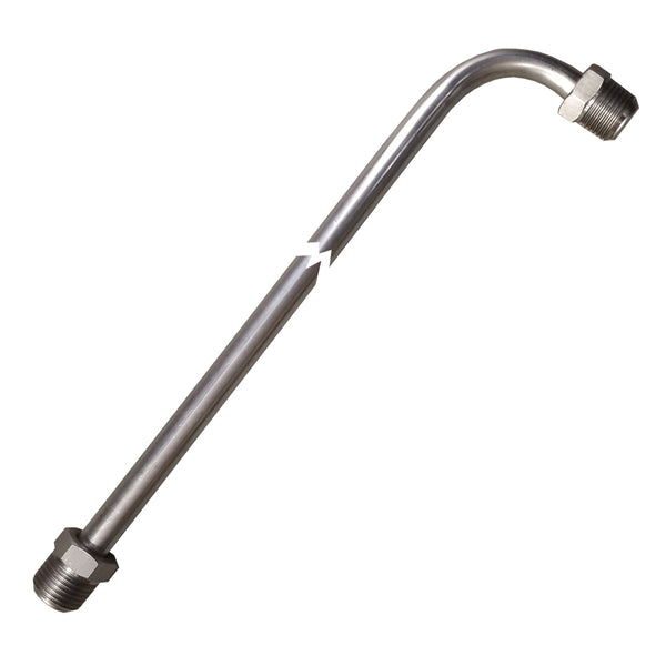 3/8" Tubing 16 Inches Long With 90 Deg Bend One End 5/8-18 Fittings Each End Stainless