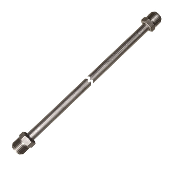 3/8" Tubing 16 Inches Long With 5/8-18 Fittings Each End Stainless