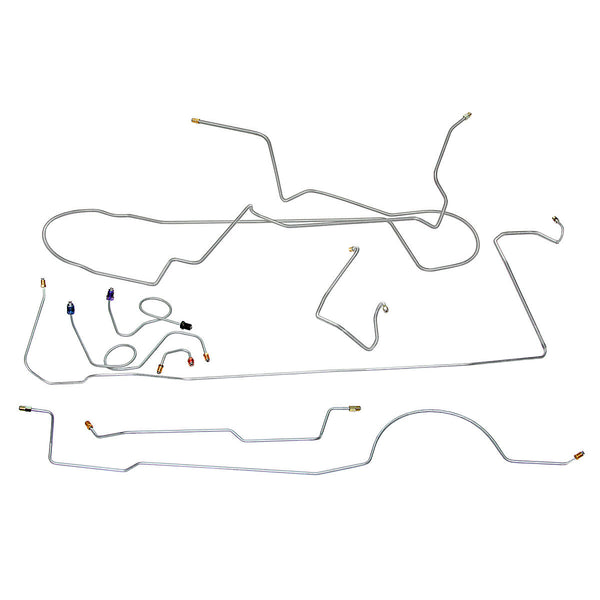 1969 American Motors Rambler Manual Disc Complete Brake Line Kit 10pc, Stainless