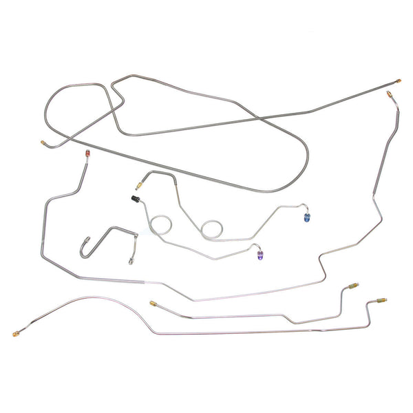 1970 American Motors AMX Manual Disc Brake Line Kit 11pc, Stainless