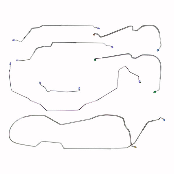 1969 Buick Electra/225 126.2" WB Power Drum Brake Line Kit 7pc, Stainless