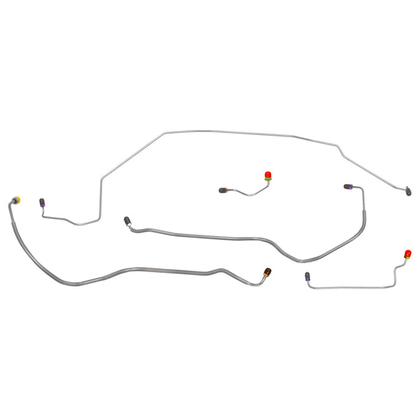 1970 Buick Skylark GS Front Power Disc Brake Line Kit 5pc, Stainless