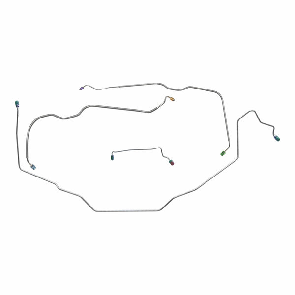 1970 Buick Skylark/GS Front Power Drum Brake Line Kit 4pc, Stainless