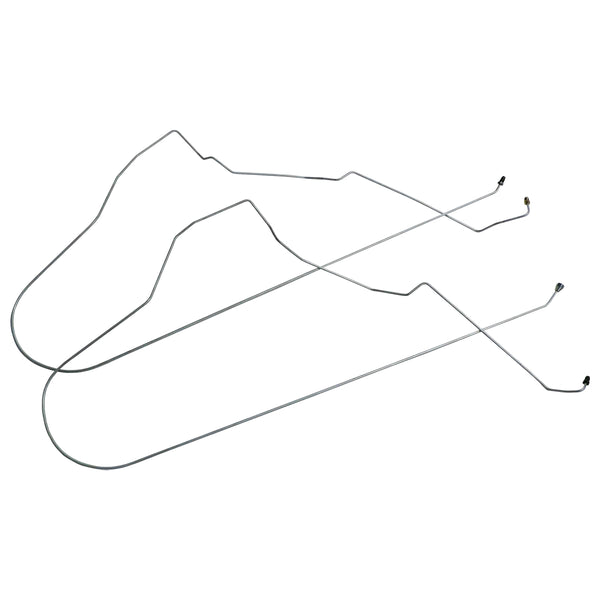 1997-99 Buick Century Rear Drum w/Four-Wheel ABS 3/16" F to R Brake Lines 2pc, Stainless