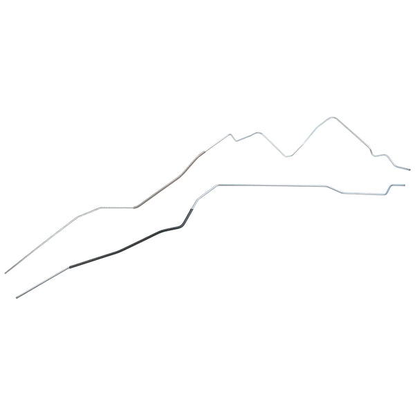 1970-72 Buick Skylark GS Hardtop (DS Routing) 1/4" Fuel Return Lines 2pc, Stainless