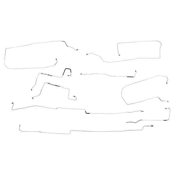 1996-99 Buick LeSabreFour-Wheel Disc ABS Complete Brake Line Kit 9pc, Stainless