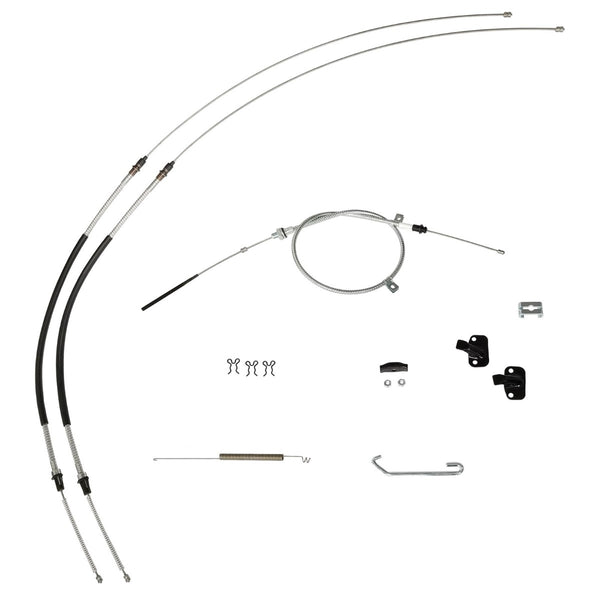 1970-74 Chevrolet Camaro Pontiac Firebird Complete Parking Brake Cable Kit Stainless