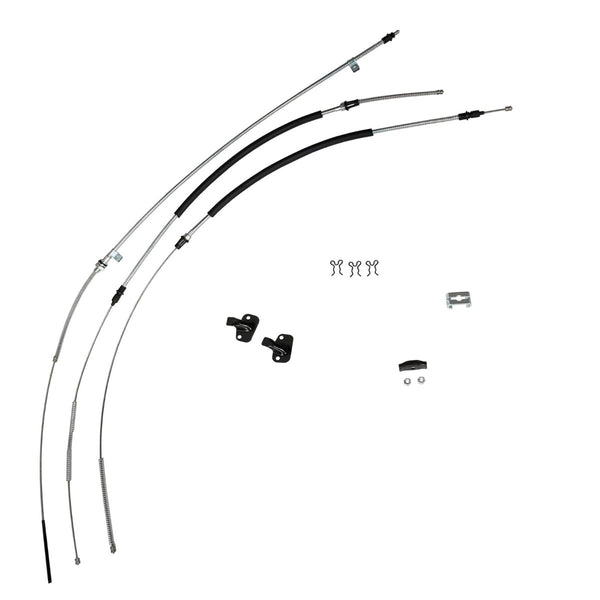 1975-81 Chevrolet Camaro Pontiac Firebird Complete Parking Brake Cable Kit Stainless