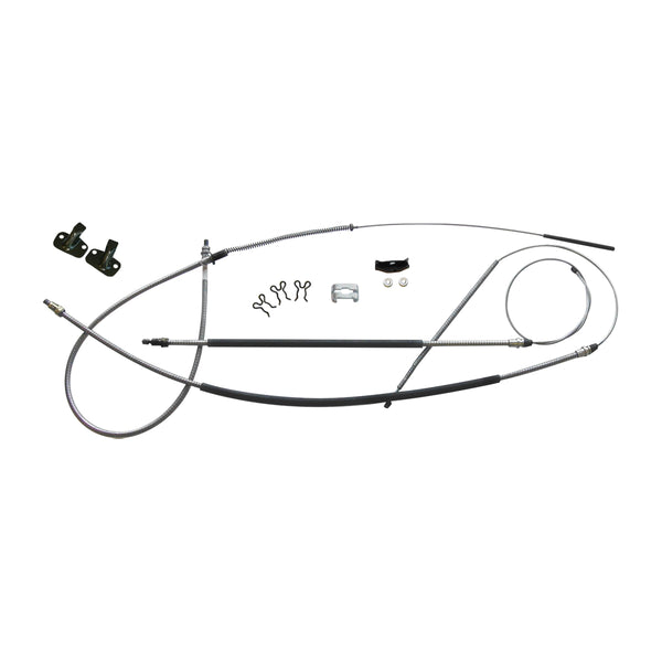 1979-81 Chevrolet Camaro Pontiac Firebird 4 Wheel Disc Complete Parking Brake Cable Kit Stainless