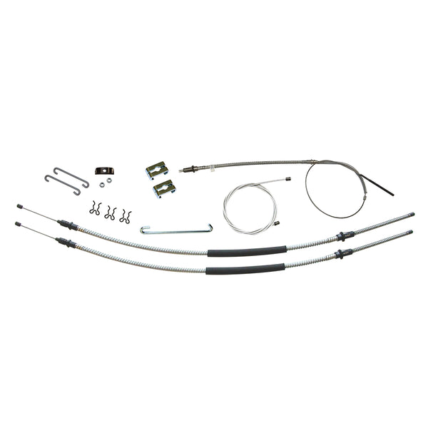 1968-72 El Camino T-400 Trans Complete E-Brake Cable Kit, Stainless