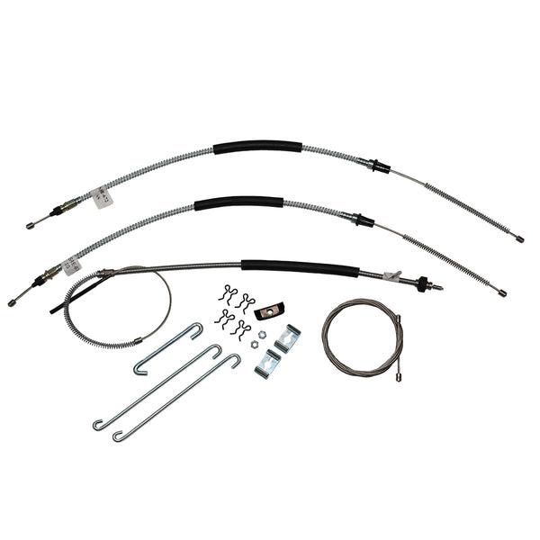 1973-77 Chevrolet Monte Carlo Chevelle Laguna T400 Complete Brake Cable Kit Stainless