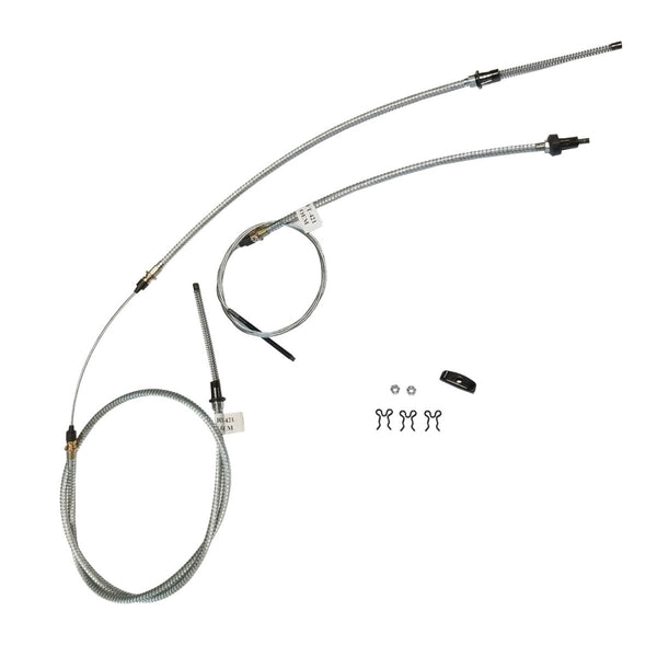 1962-65 Nova Entire Parking Brake Cable Kit, Stainless