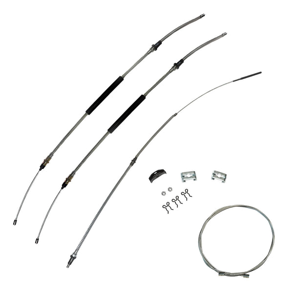 1967 Oldsmobile 98 Complete Parking Brake Cables Kit, Stainless