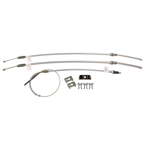 1968-70 Oldsmobile 98 Complete Parking Brake Cables Kit, Stainless