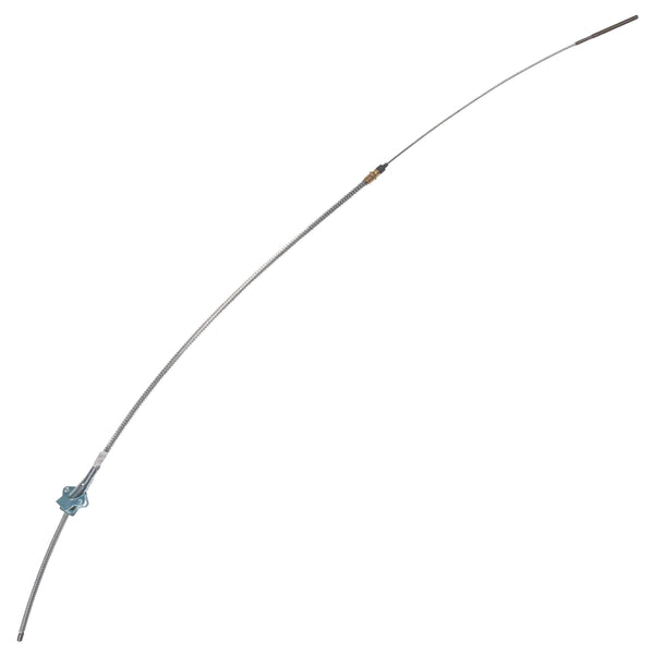 1957 Chevrolet GMC Truck 3/4 ton, 2wd, Long Bed, Rear Parking Brake Cable, Bolt into Backing Plate, 1pc, Stainless