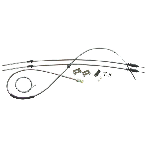 1969-72 Chevrolet GMC C10 Truck T350 Manual Or Powerglide Short Bed Coil Rear Complete Parking Brake Cable Kit Stainless