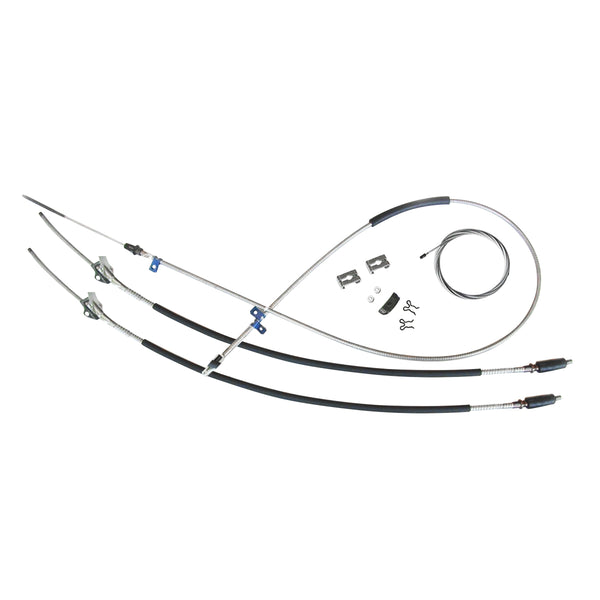 1969-72 Chevrolet GMC Truck 3/4 ton, 4wd, Longbed Complete Parking Brake Cable Kit, Stainless