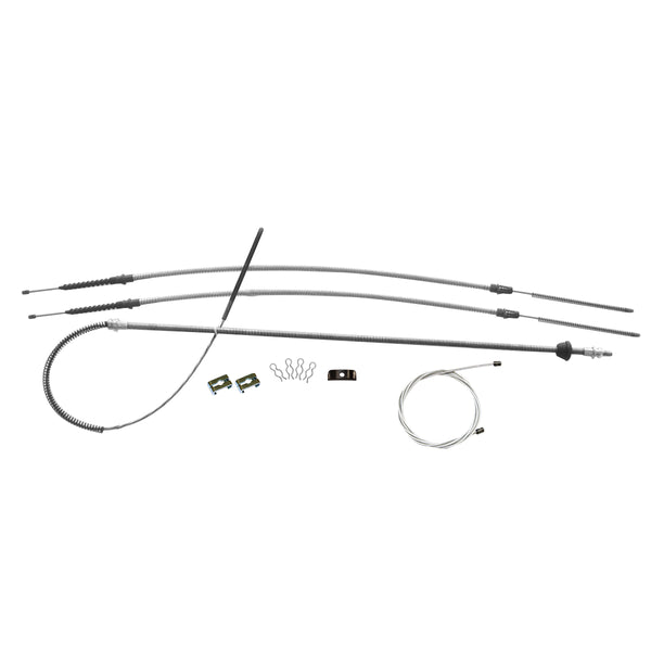 1973-84 Chevrolet GMC Truck 1/2 ton, 2wd, Longbed & Shortbed Complete Parking Brake Cable Kit, Stainless