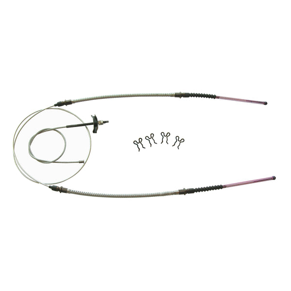 1980-82 Corvette Parking Brake Cable Kit w/Hardware, Stainless