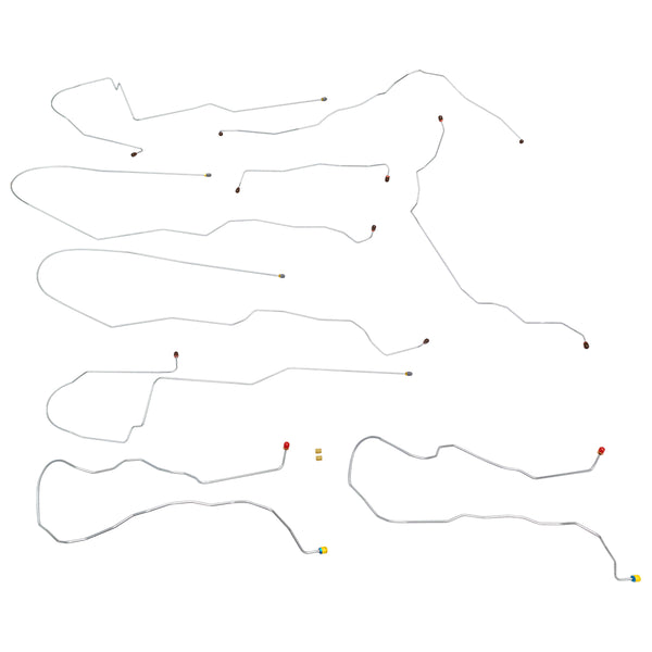 2005-07 Cadillac STS Four-Wheel Disc with ABS Brake Line Kit 7pc Stainless