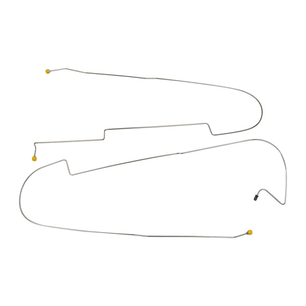 2000-05 Cadillac DeVille Four-Wheel Disc ABS Front to Rear Brake Lines 2pc Stainless
