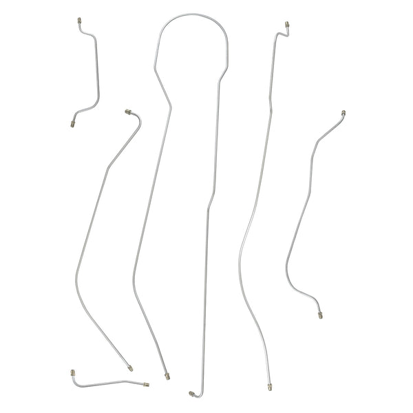 1940 Cadillac Series 52 123" WB Complete Brake Line Kit 6pc, Stainless