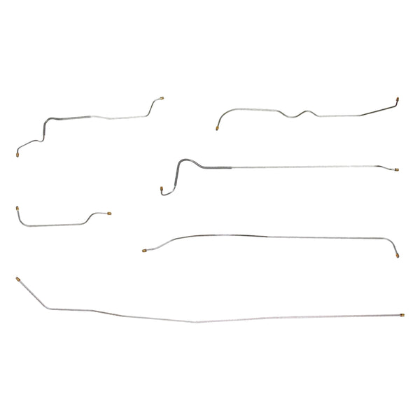 1941-42 Cadillac Series 60 61 62 63 Brake Line Kit 6pc, Stainless