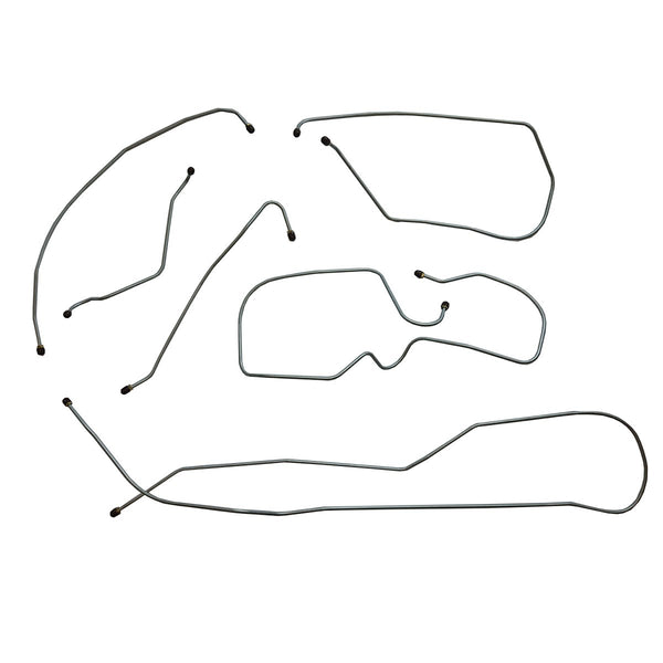 1959 Cadillac de Ville Eldorado 130" WB Power Brake Line Kit 6pc, Stainless