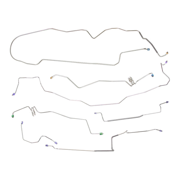 1979-85 Cadillac/Buick/Oldsmobile Eldorado/Riviera/Toronado Front Disc/Rear Drum Complete Brake Line Kit, Stainless