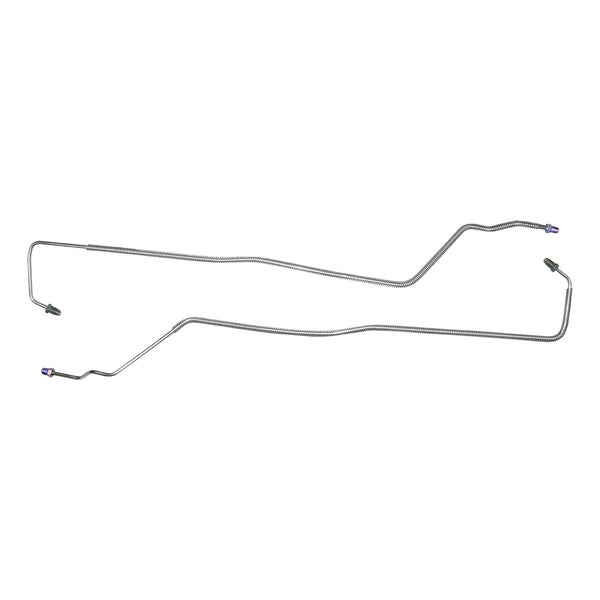 1993-1996 Cadillac Fleetwood Sedan, 4 Wheel Disc,  Rear Axle Brake Line Kit - 2pc - Stainless Steel