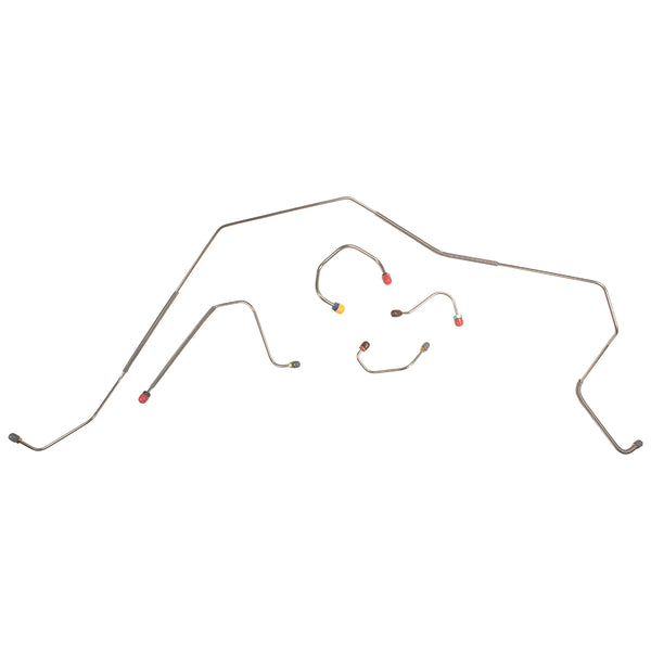 1968 Chevrolet Camaro Manual Disc Front Brake Line Kit 5pc, Stainless