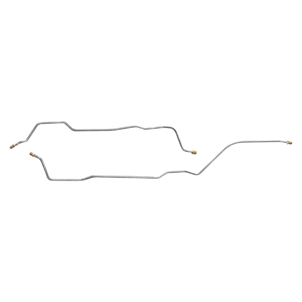 1968 Chevrolet Camaro Mono Leaf Rear 3/16" Rear Axle Drum Brake Lines 2pc, Stainless