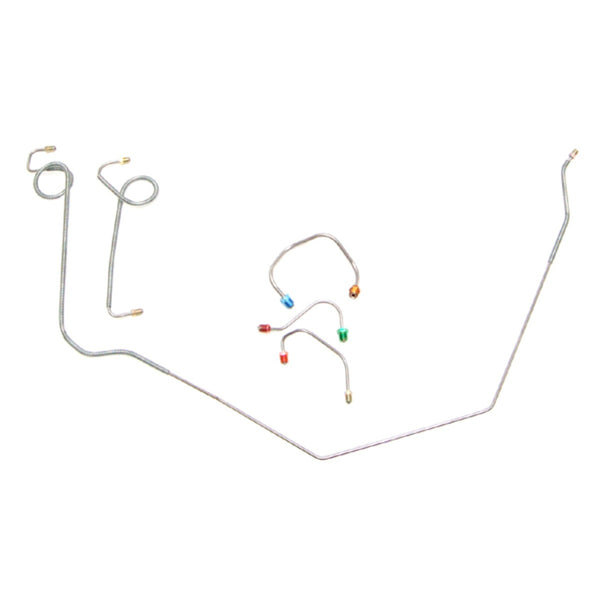 1969 Chevrolet Camaro Power Disc Front Brake Line Kit 5pc, Stainless