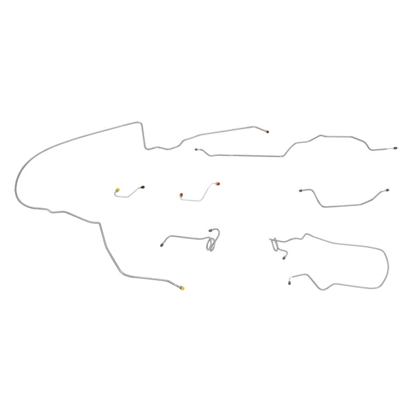 1976-77 Chevrolet Camaro Power Disc Brake Line Kit 7pc, Stainless