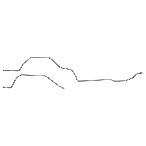 1976-81 Camaro Firebird Power DIsc Rear Axle Brake Line Kit, 2pc, Stainless