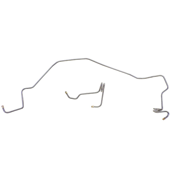 1981 Camaro Firebird Power Disc, Right & Left Front Brake Lines, 2pc Stainless