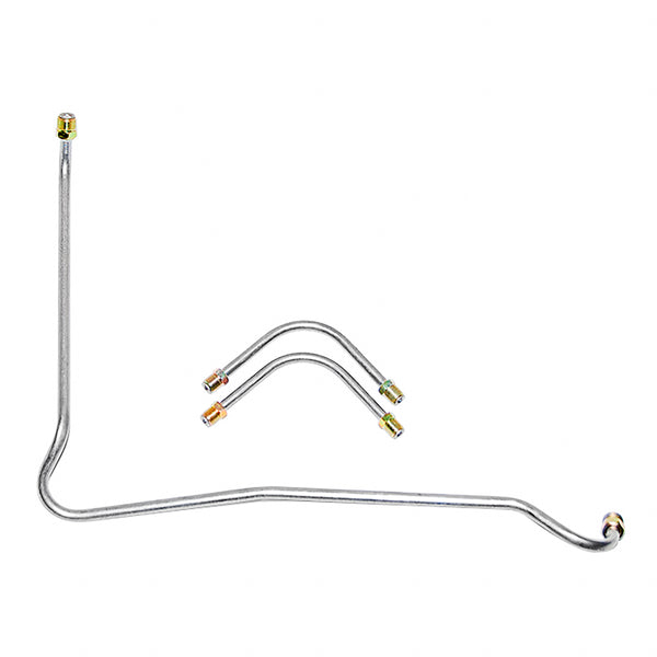 1967-68 Chevrolet Camaro 396CID-350/375HP 4bbl Holley Dual-Feed 3/8" 5/16" Pump to Carb Lines 3pc Stainless