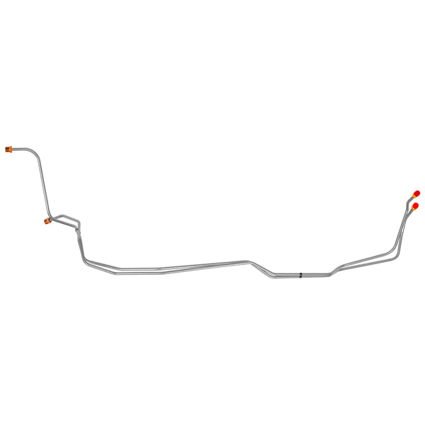 1971 (Only) Chevrolet Camaro (5/8-18 thread Red Nuts) T400 5/16" Trans Cooler Lines 2pc, Stainless