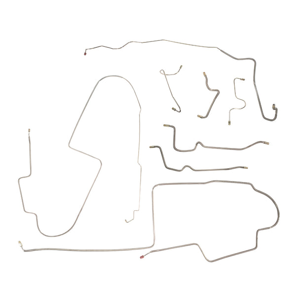 1984-91 Dodge Daytona Complete Brake Line Kit 8pc, Stainless