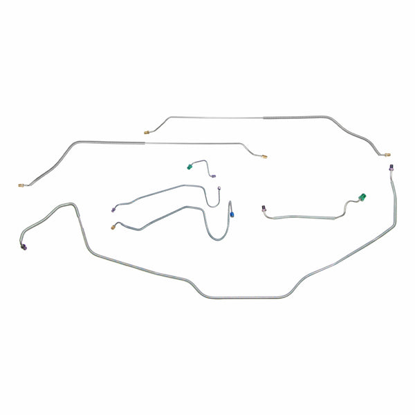1970 Chevrolet El Camino/SS Manual Disc Brake Line Kit 9pc, Stainless