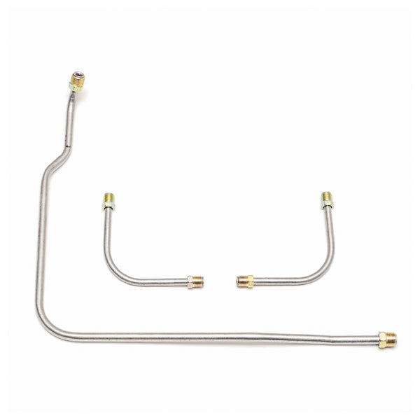 1966 Chevrolet El Camino 396CID-360/375HP Holley Dual-Feed L78 Pump to Carb Lines (Requires Y Block) 3pc, Stainless