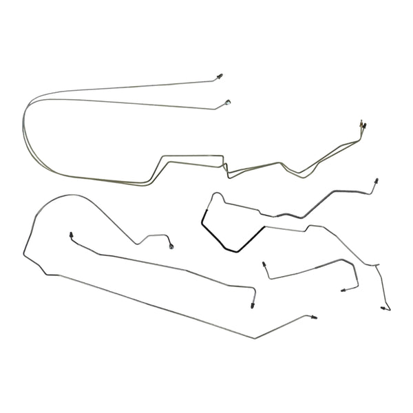 2000-05 Chevrolet Impala Four-Wheel Disc w/o ABS Complete Brake Line Kit 6pc, Stainless