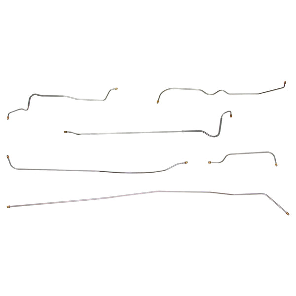 1949-50 Chevrolet Special Convertible w/AT Complete Drum Brake Line Kit 6pc, Stainless