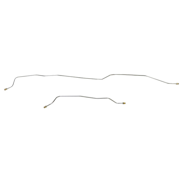 1957 Chevrolet Bel Air 3/16" Rear Axle Brake Lines 2pc, Stainless
