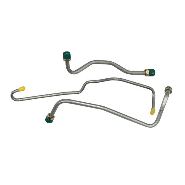 1967-68 Chevrolet Impala/SS 427CID-385/425HP 4bbl Quadrajet LS1/L36 (w/Filter & Return) Pump to Carb Lines 3pc, Stainless