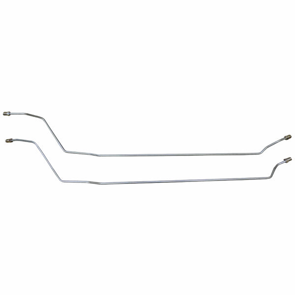 1964-66 Chevrolet Chevelle Malibu El Camino Rear Axle Brake Lines, 2pc Stainless