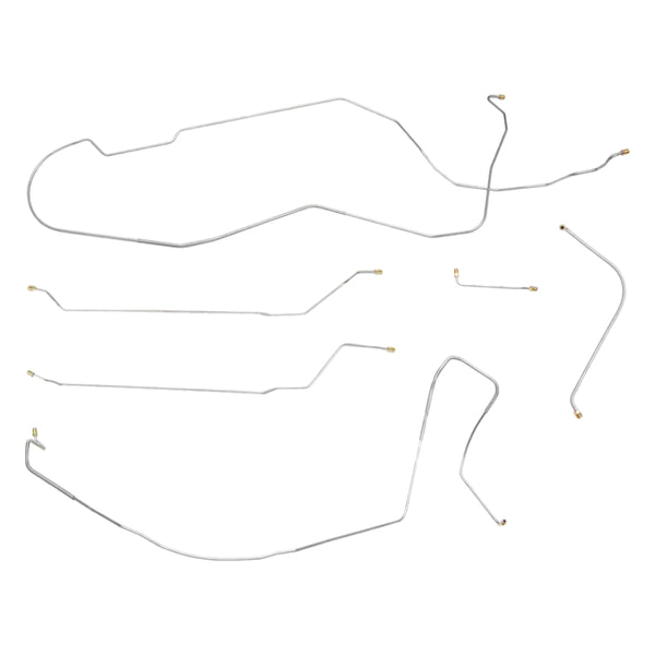 1966 Chevrolet Chevelle/Malibu/SS Power Drum Brake Line Kit 6pc, HDT, SS Only, Stainless